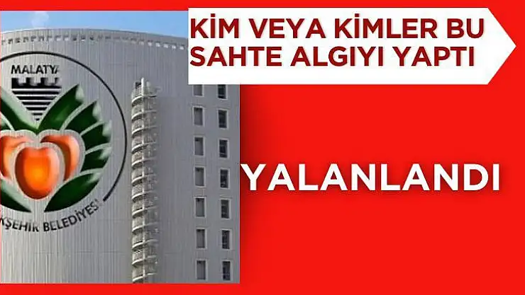 Kim veya kimler bu sahte algıyı yaptı  
