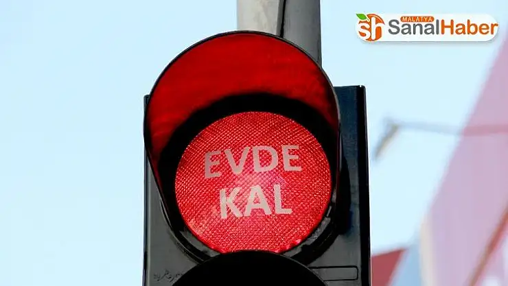 Kırmızı ışıklar 'evde kal' dedi
