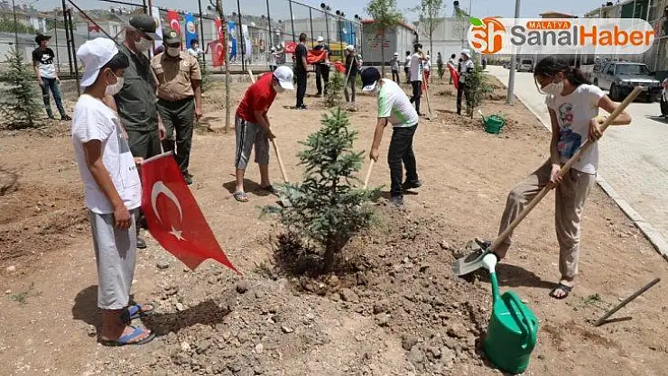 Konteyner kentlerde bayram coşkusu 1919 fidan toprakla buluştu
