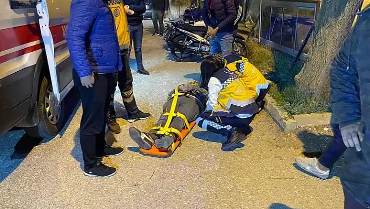 'Kontrolden çıkan motosiklet devrildi: 1 yaralı'