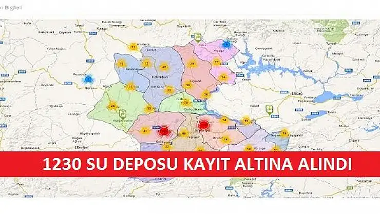 MASKİ 1230 SU DEPOSU KAYIT ALTINA ALINDI