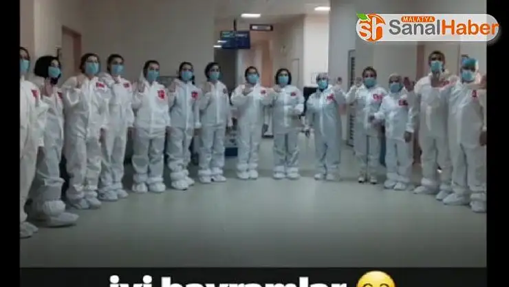 Malatya´da sağlıkçılardan klipli mesaj
