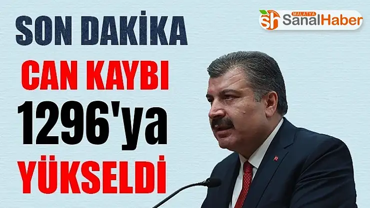Koronavirüste can kaybı bin 296'ya yükseldi