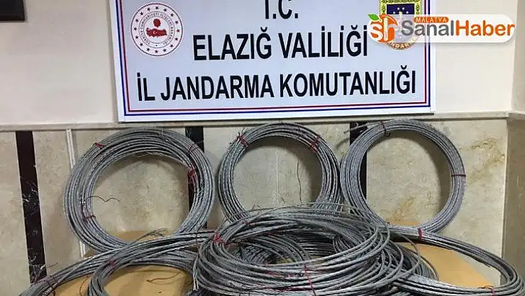Köyün elektrik kablolarını çalan 2 şüpheli yakalandı