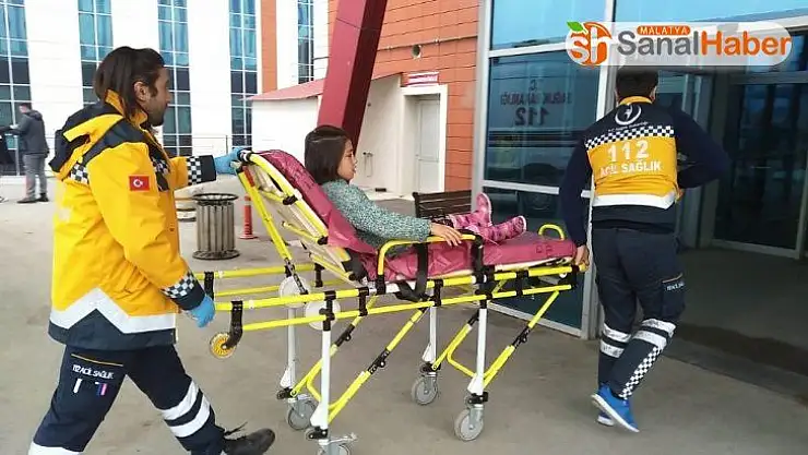 Küçük kızı köpek ısırdı