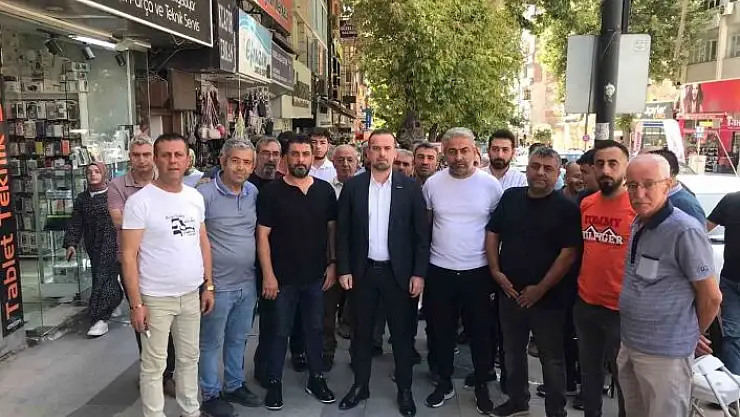 'MAGİNDER Yönetim Kurulu Başkanı Karademir, Kışla Caddesi esnafını ziyaret etti'