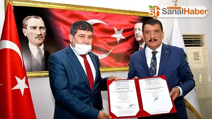 Malatya Büyükşehir Belediyesi 'çevre yönetim sistemi' belgesi aldı