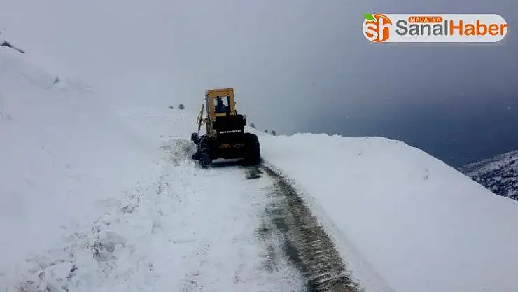 Malatya'da 15 mahalle yolu kapandı