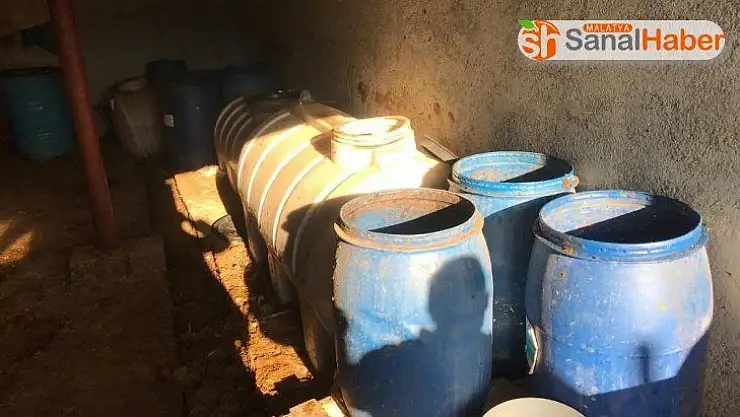 Malatya'da 2 ton kaçak alkol ele geçirildi