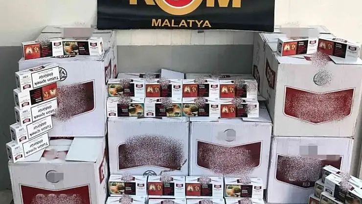 'Malatya´da 201 bin 600 adet makaron ele geçirildi'