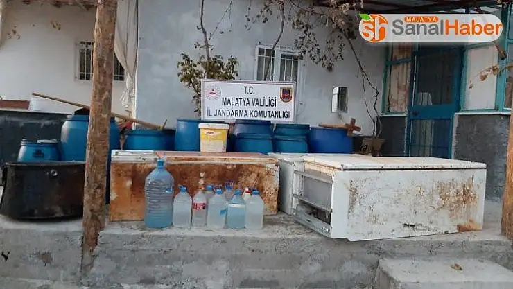 Malatya'da 3 bin litre sahte içki ele geçirildi