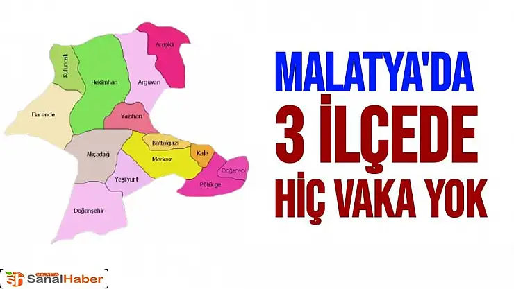 Malatya'da 3 ilçede hiç vaka yok