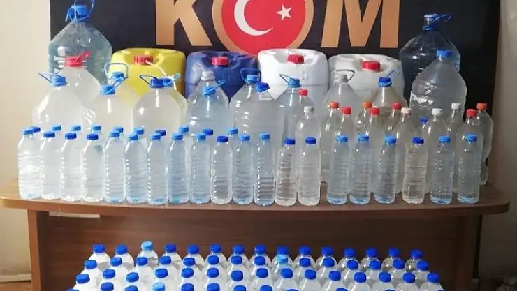 'Malatya´da 318 litre sahte içki ele geçirildi'