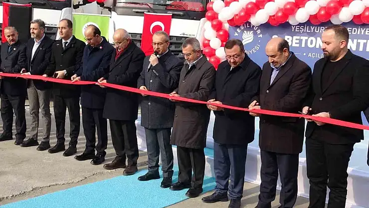 Malatya'da 70 milyon TL'lik beton santrali hizmete açıldı