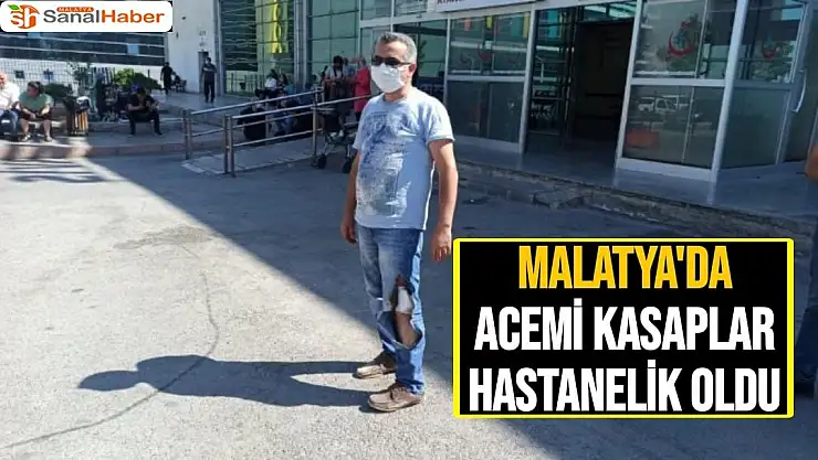 Malatya'da Acemi kasaplar hastanelik oldu