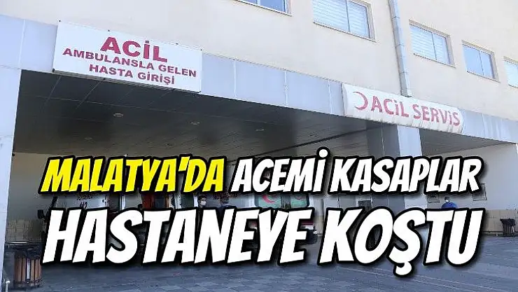 Malatya'da Acemi kasaplar hastaneye koştu