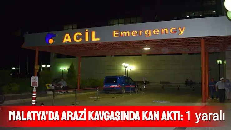 Malatya'da Arazi kavgasında kan aktı: 1 yaralı