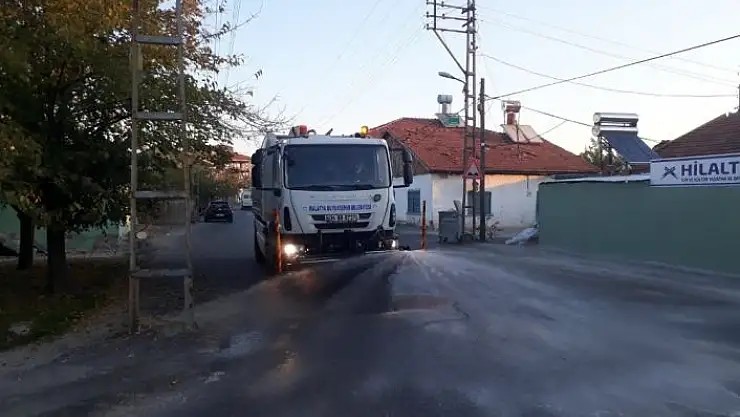 'Malatya´da cadde ve sokaklar ilaçlı sularla yıkanıyor'
