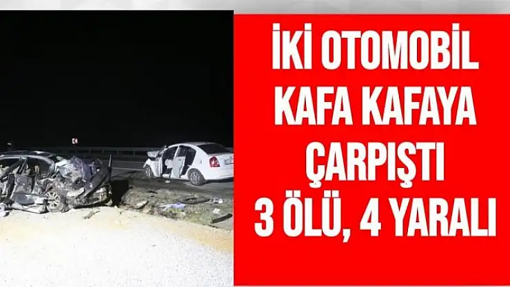 Malatya'da Feci Kaza 3 Ölü 4 Yaralı