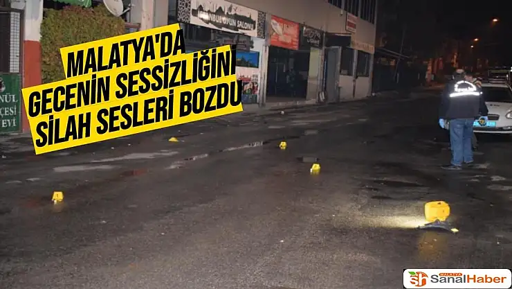 Malatya´da gecenin sessizliğini silah sesleri bozdu