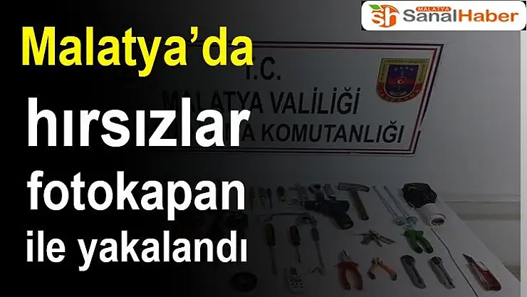 Malatya'da hırsızlar fotokapan ile yakalandı