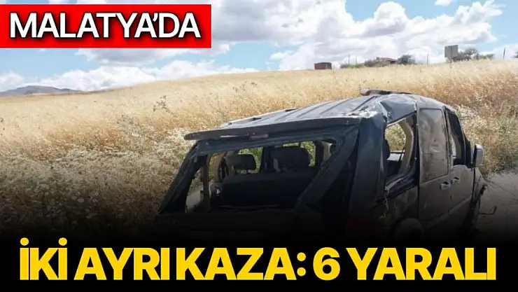 Malatya´da iki ayrı kaza