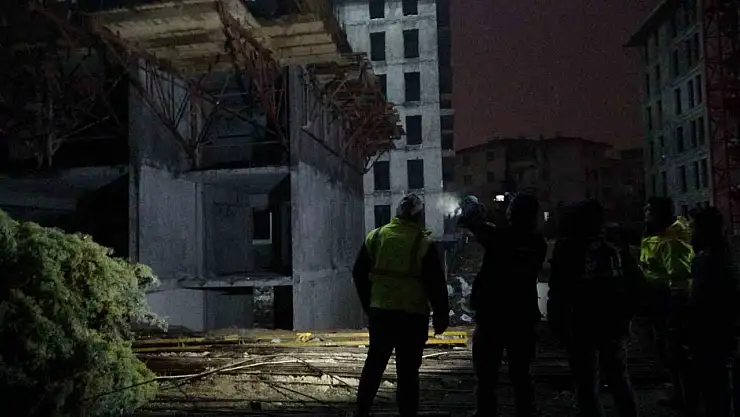 Malatya'da inşaatta korkunç kaza