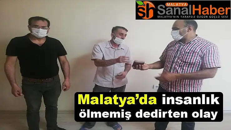 Malatya´da insanlık ölmemiş dedirten olay