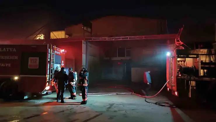 Malatya'da işyeri yangını