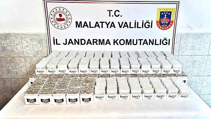 Malatya'da kaçak makaron operasyonu