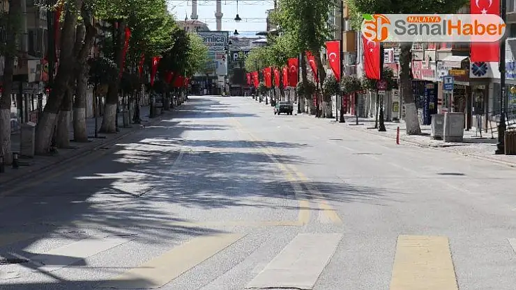 Malatya'da kısıtlamanın 4'ncü gününde de sessizlik hakim