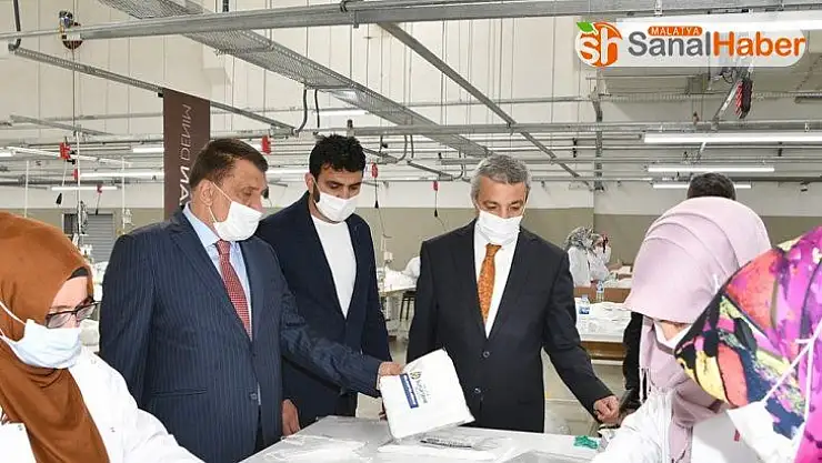 Malatya'da maske üretimi 3 milyon'a çıkarılacak
