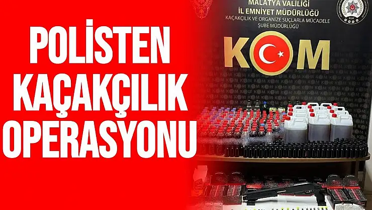 Malatya'da polisten kaçakçılık operasyonu
