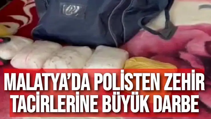 Malatya´da polisten zehir tacirlerine büyük darbe