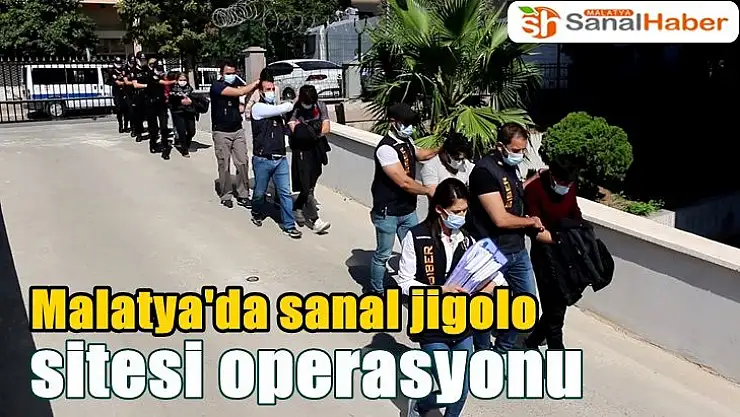 Malatya'da sanal jigolo sitesi operasyonu