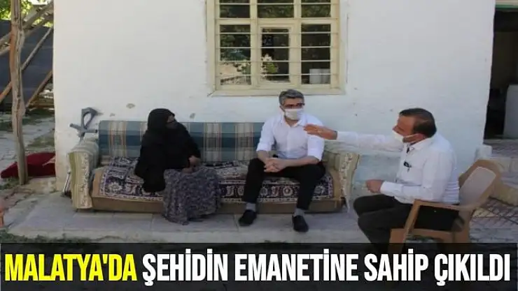 Malatya'da Şehidin emanetine sahip çıkıldı