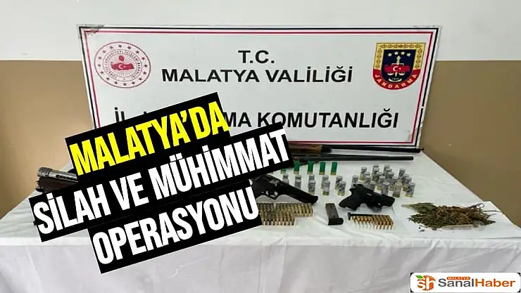 Malatya´da silah ve mühimmat operasyonu