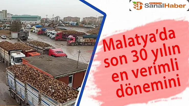 Malatya´da son 30 yılın en verimli dönemini