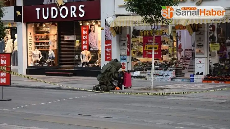 Malatya'da şüpheli valiz polis alarma geçti