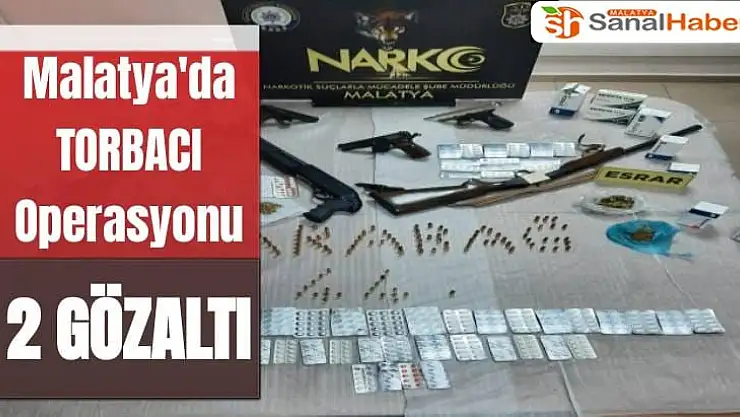 Malatya´da torbacı operasyonu: 2 gözaltı