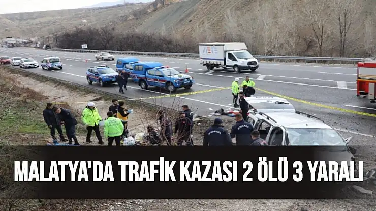 Malatya'da Trafik Kazası 2 ölü 3 yaralı