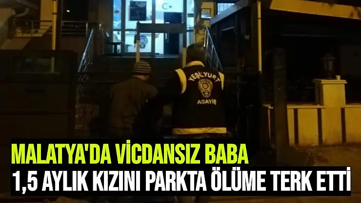 Malatya'da Vicdansız baba 1,5 aylık kızını parkta ölüme terk etti