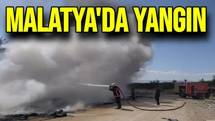 Malatya'da yangın