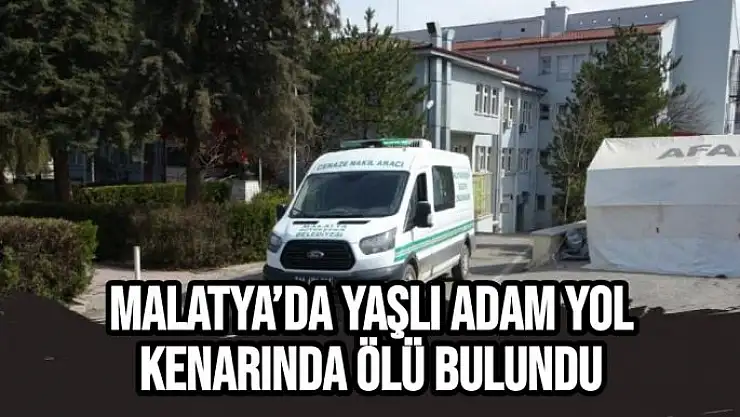 Malatya´da yaşlı adam yol kenarında ölü bulundu