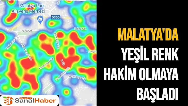 Malatya'da yeşil renk hakim olmaya başladı