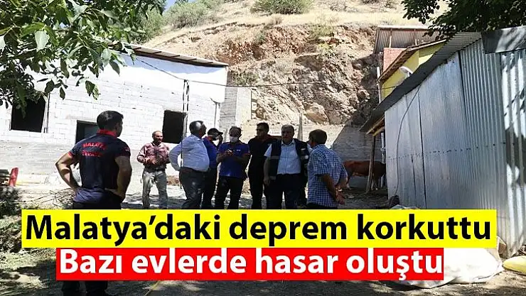Malatya´daki deprem korkuttu