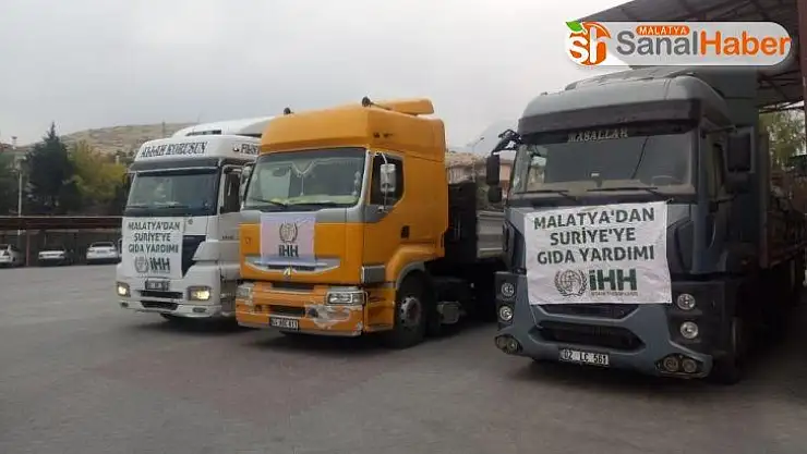 Malatya'dan Suriye'ye kardeş eli