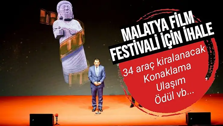 Malatya Film festivaline hizmet ihalesi 