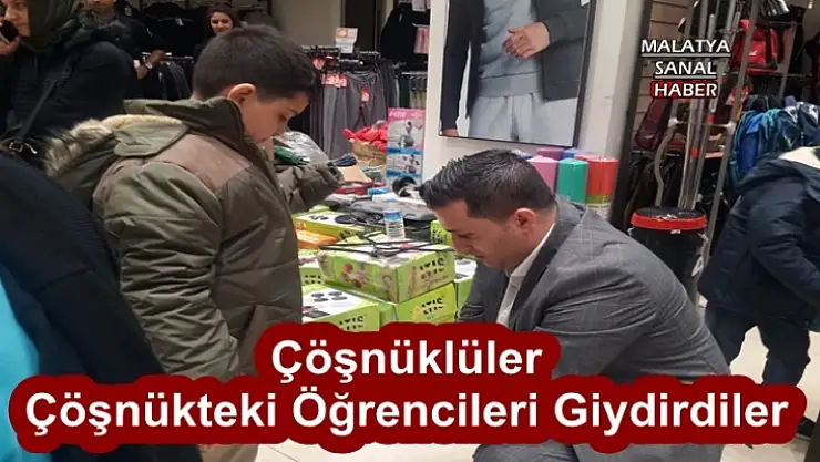 Çöşnüklüler  Çöşnükteki Öğrencileri Giydirdiler
