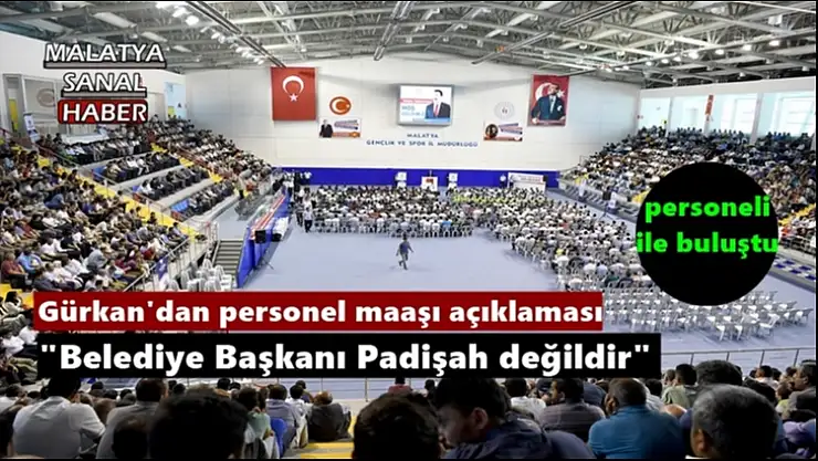 Gürkan'dan personel maaşı açıklaması